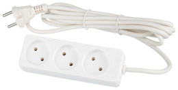 Удлинитель 3 розетки  3м 10А без заземления, ПВС 2 х 1, 2200Вт Союз 481S-1303