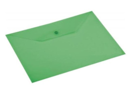 Папка с кнопкой А4 0.15 Attomex, полупрозрачная зеленая 3071053