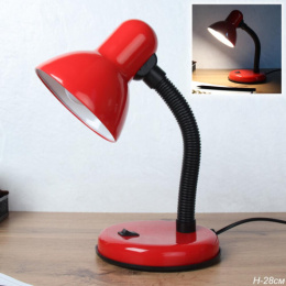 Лампа настольная ученическая 40Вт, цоколь - Е27, красный 203B-3/730874