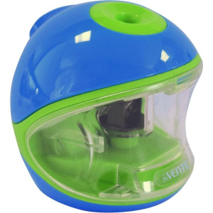 Точилка электрическая Devente Сфера, 1 отверстие, голубая 4071200