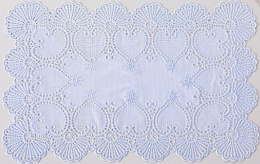 Салфетка виниловая прямоугольная 30х46см Лейс, белый Grace L0-0916U