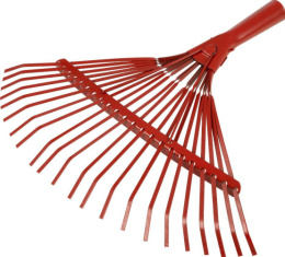 Грабли веерные пластинчатые 22 зуба металлические без черенка