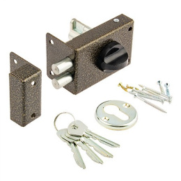 Замок накладной Омега ЗН-1.2р, бронза Омега 25494