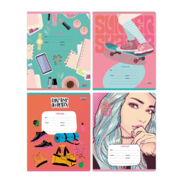 Тетрадь  18 листов клетка BG Девочки рулят Т5ск18_ВЛ 11721
