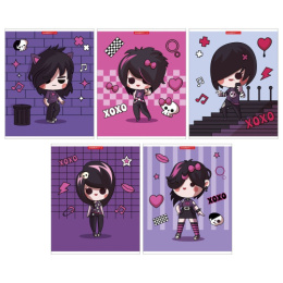 Тетрадь  48 листов Девочки готы 14077/5