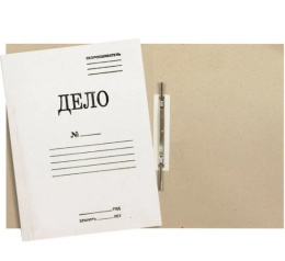 Скоросшиватель картонный Дело 360г/м немелованный 129 1496181/6130/6159
