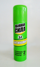 Аэрозоль от комаров Антикомар 3в1 150мл Убойная Сила  06-009