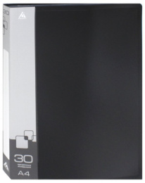 Папка с  30 файлами Бюрократ, черная -BPV30BLCK