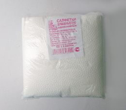 Салфетки бумажные 100шт. белые Узор