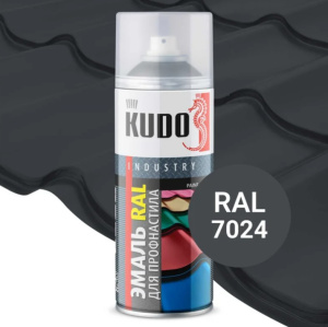 Аэрозол. краска "KUDO" для металлочерепицы RAL7024 серый графит KU-7024R