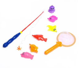 Набор рыбалка магнитная Морские жители: удочка, сачок, 6 фигурок, в ассортименте, на блистере 1227815