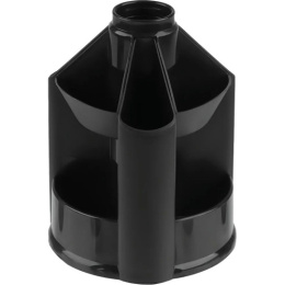 Подставка для пишущих принадлежностей Attache, 10 отделений, вращающаяся, черная 4102512