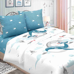 Покрывало стеганое детское 150х215см (бязь) Сновидения 3067/1 ДомВелл 