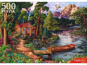 Пазлы  500 элементов Домик у реки Ф500-8713