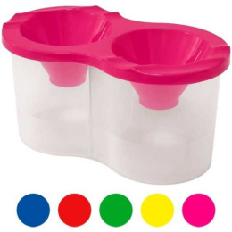 Стакан-непроливайка два отделения Devente, ассорти 8070515