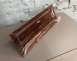 Блюдо стеклянное прямоугольное 365х150мм Палисандр ИП Приймак 305