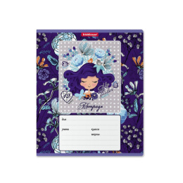 Тетрадь  12 листов клетка ErichKrause Bluecurl 54201