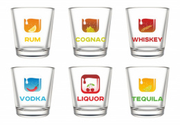 Набор стопок стеклянных Ода 6шт. 50мл IDrink, в п/у Декостек 1250-Д