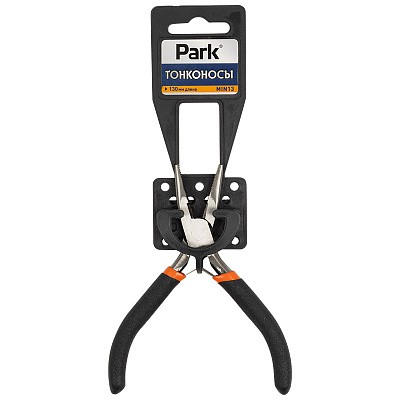 Длинногубцы прямые 125мм обрезиненные ручки, мини MIN13 Park 352013