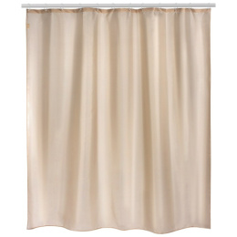 Штора для ванной полиэстер 180х180см 12 колец, SC-PE-17, бежевый Рыжий кот 311982