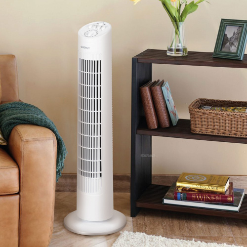 Вентилятор напольный EN-1622 Tower, белый Energy 100114