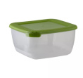 Контейнер для СВЧ пластиковый 1,5л квадратный Лайт Полимербыт С543