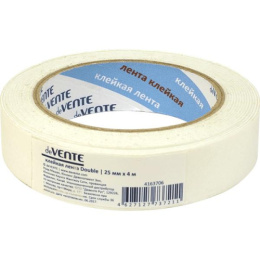 Скотч 25мм х  4м двусторонний, вспененная основа 1мм Devente 4163706