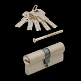 Личинка (цилиндровый механизм) Vettore ZN M80 Z NI (30х50), 5 ключей, никель Vettore 42312