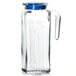 Кувшин стеклянный Frigo 1,34 л с голубой крышкой Pasabahce Бор 80052/Г SL