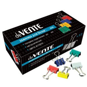 Зажим 51мм Devente, металлический, цветной 4131318