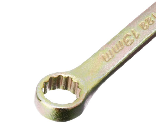 Ключ комбинированный 13х13мм желтый цинк Сибртех 14979