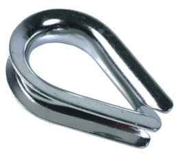 Коуш для стальных канатов, оцинк. 5 мм 58036