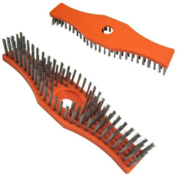 Щетка для триммера тротуарная пластиковая, нейлоновый ворс 298х79х50мм РЦ Восток 702-583