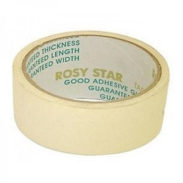 Скотч малярный (крепп) 48мм х 14м, 125мкм, белый Rosy Star 01618