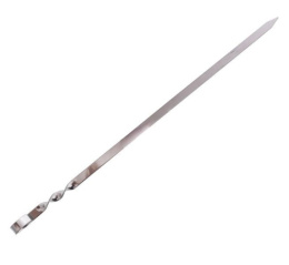 Шампур из нержавеющей стали 60см (лезвие 50см), прямой с кольцом 2 культуры 2К-362