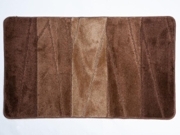 Коврик напольный для ванной на латекс. основе Enigma  60х100см толщина 12мм, коричневый Aqua-Prime