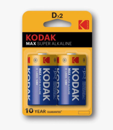 Батарейка Kodak алкалиновая Max LR20 ( 2шт. на блистере) Б0005129