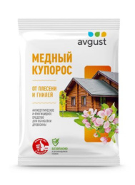 Медный купорос 300г средство от плесени и гнили Avgust