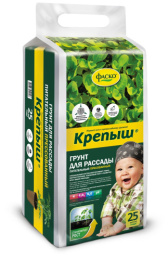 Грунт для рассады 25л Крепыш прессованный Фаско