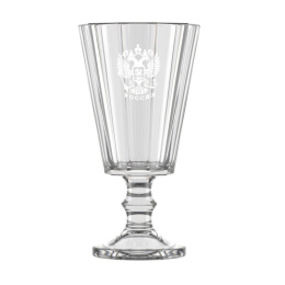 Набор рюмок стеклянных Лафитник 6шт. 50мл Герб России белый, в п/у Декостек 6794-Д