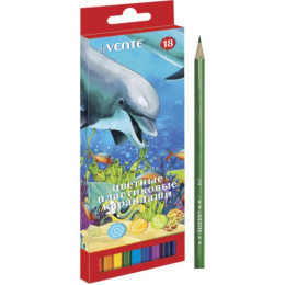 Карандаши цветные 18 цветов Devente Животный мир, пластиковые 5023308