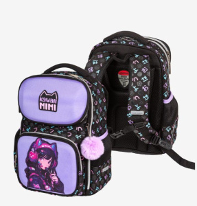 Ранец Devente Smart Kawaii Mini школьный, жесткий 7030502