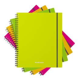 Тетрадь  80 листов ErichKrause Neon, ассорти, гребень 50650