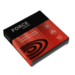 Спирали от комаров 10шт. с двойным эффектом, красные Force guard 