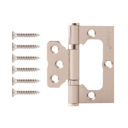 Петля накладная Avers  75х63х2,5-B2-NIS матовый никель (бабочка) Avers 6456