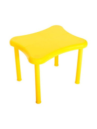 Стол детский пластиковый Капитоша 596х500х494мм, желтый Стандарт Пластик Групп 160-0054