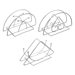 Салфетница металлическая 130х 70х60мм, 3 дизайна в ассортименте Vetta 844-055