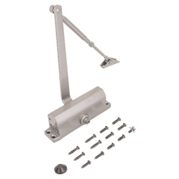 Доводчик дверной Notedo DC-080 Gray со складным рычагом, от 60 до 120кг, от -38 до +60 °С, серый Notedo 278 