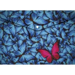 Папка с кнопкой А4 0.15 Devente Pink Butterfly 3071704
