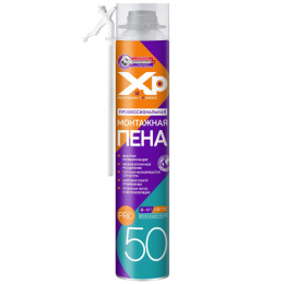 Пена бытовая "ХР" 50л проф. всесезонная, 650 мл, 650 г. 01-01-59